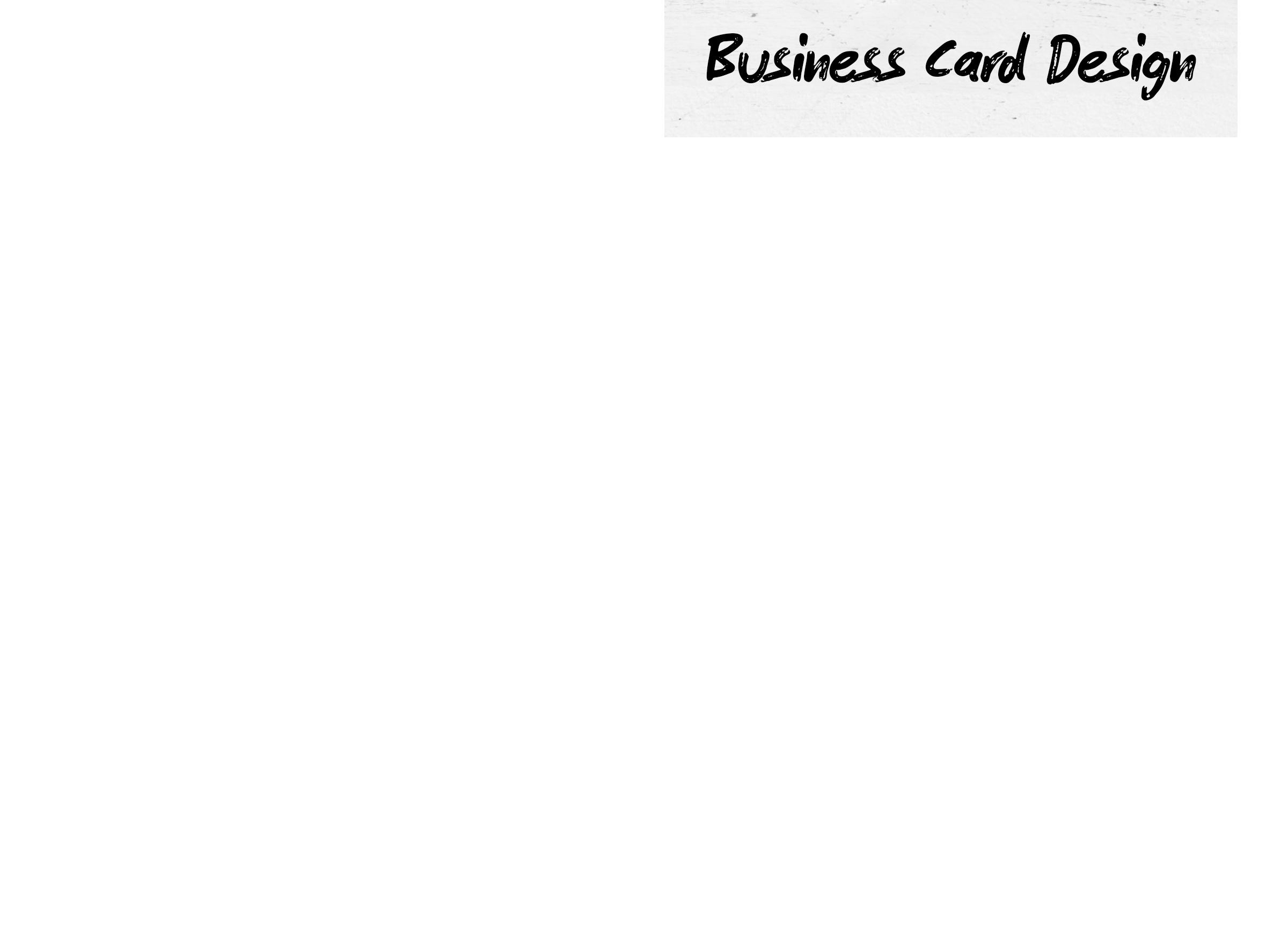 Business card design